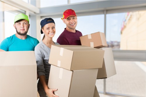 Office relocation team planning a move in Harringay