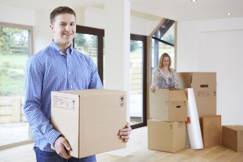 Commercial removal van for local business moves in North London