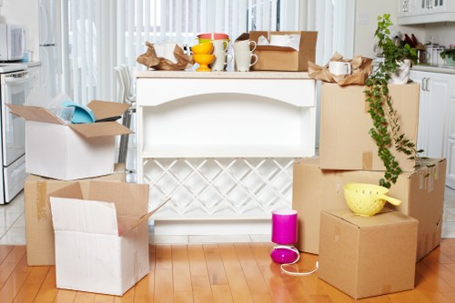 Packing household items for storage in Harringay