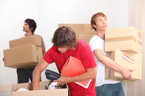 Packing and loading furniture into a removal van in Harringay