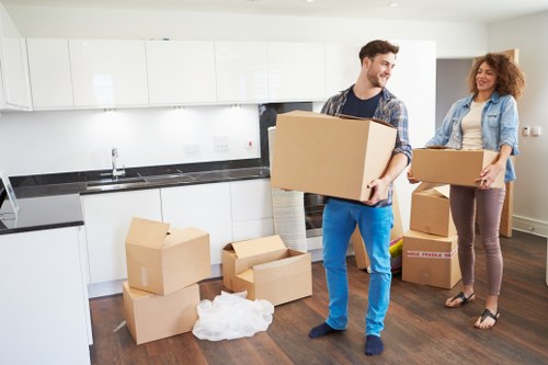 Unpacking service helping a Harringay household settle in