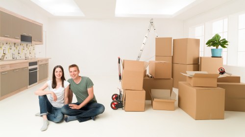 Packing and preparation for a man and van move in Harringay